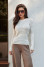 Лонгслив «Аманда» молочного цвета