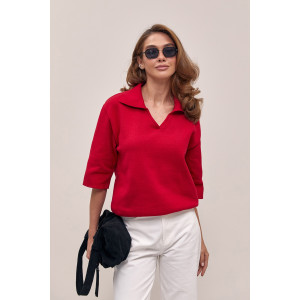 Поло  «Аніта» кольору марсала