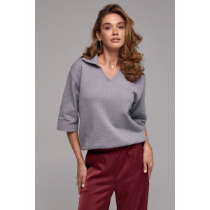 Поло  «Аніта» сірого кольору