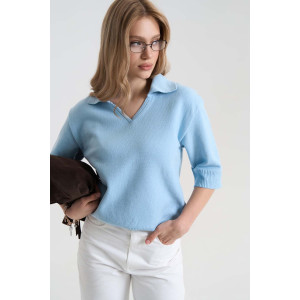Поло  «Аніта» небесного кольору