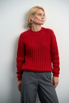 Свитер «Глэдис» красного цвета
