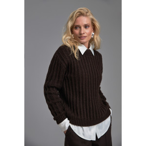 Chocolate-colored sweater "Gladys"