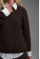 Свитер «Глэдис» цвета шоколада