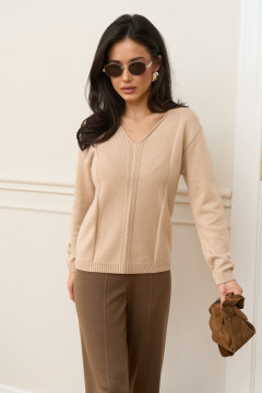 Джемпер «Френ» кремового цвета