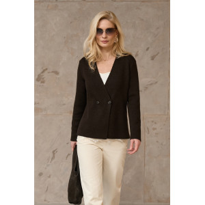 Кардиган «Міліца» шоколадного кольору