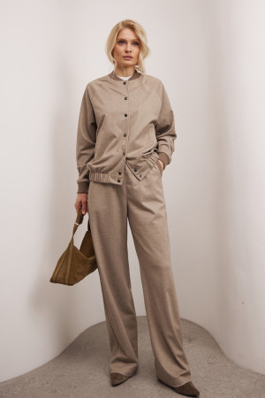 Брючний костюм «Аскот» сіро-бежевого кольору