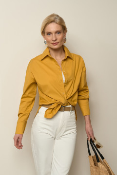 Рубашка «Мірс» горчичного цвета