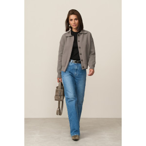 Evin jacket, dark taupe