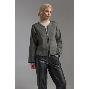 Teton black striped cardigan