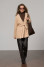 Half-coat "Imma" beige-milk color