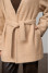 Half-coat "Imma" beige-milk color