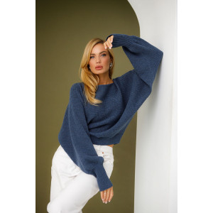 Indigo-colored "Mouse" jumper