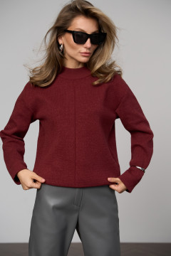 Marsala-colored jumper "Lika"