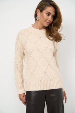 Cream-colored "Rhombus" jumper
