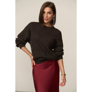 Sweater "Astra" chocolate color