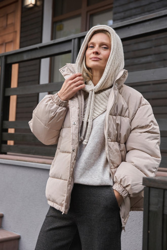 Снуд «Агнесса» бежевого кольору Снуд «Агнесса» бежевого кольору