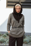 Snood "Agnessa" chocolate color