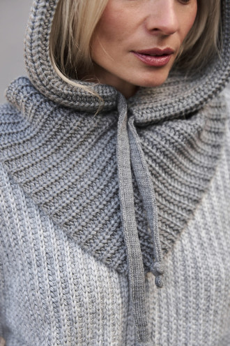 Снуд "Агнесса" серого цвета Снуд "Агнесса" серого цвета