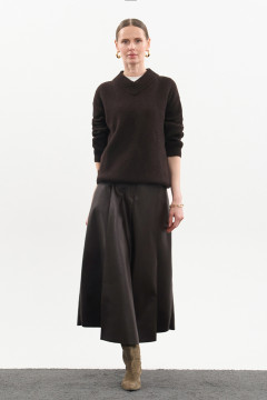 Skirt "Lola" chocolate color