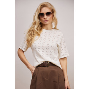 Топ «Ава» молочного кольору