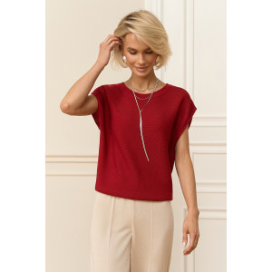 Футболка «Франческа» кольору бургунді