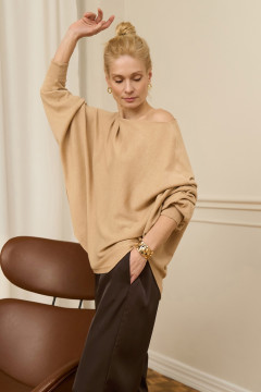 Пончо «Алфі» мигдального кольору