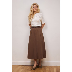 Skirt "Kristen" chocolate color