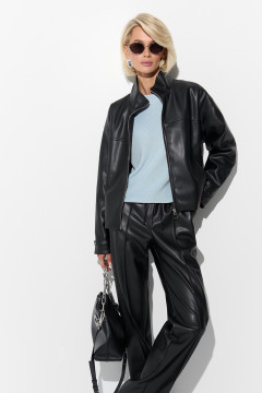 Бомбер "Лиам" черного цвета