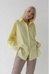 Рубашка «Марика» лимонного цвета