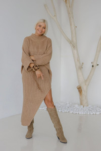 Сукня-светр «Рахіль» пісочного кольору