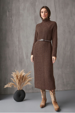 Сукня-светр «Ольгерда» бронзового кольору