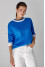 "Rufin" sweater in blue and white