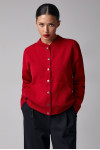 Silvana bomber jacket in marsala color