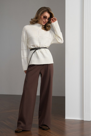 Стильный свитер «Сельма» молочного цвета