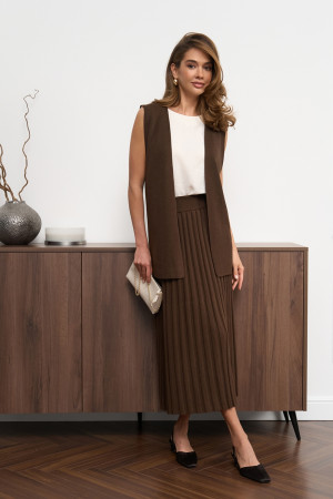 Жилет «Лейма» шоколадного кольору