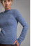 Denim-colored long-sleeve "Feather" shirt