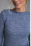 Denim-colored long-sleeve "Feather" shirt