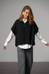 Пончо «Раміра» чорного кольору