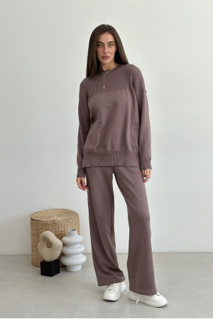 Штаны «Катрін» шоколадного цвета