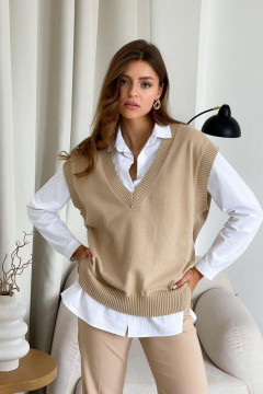 Beige Arabesque vest