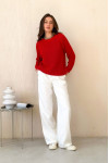 Carrot-red jumper "Ketta"