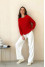 Carrot-red sweater "Ketta"