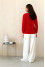 Carrot-red sweater "Ketta"