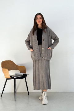 Jacqueline skirt, walnut color