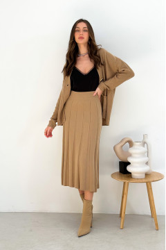 Jacqueline skirt, cappuccino color