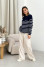 Indigo striped jumper "Ketta"
