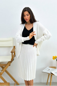 Cardigan "Joy" milky color