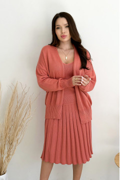 Coral cardigan "Joy"