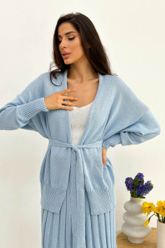 Sky-colored cardigan "Joy"