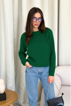 Emerald-colored jumper "Ketta"